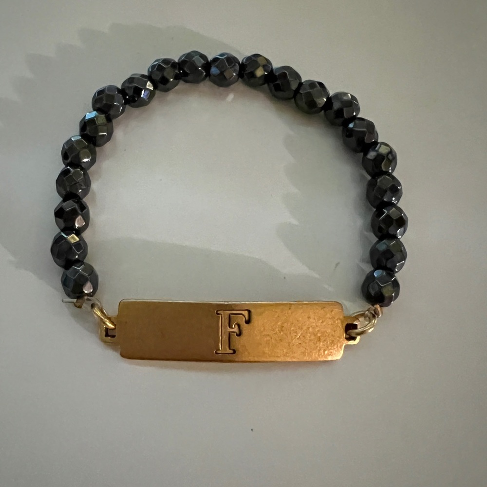 personalized F bracelet john wind